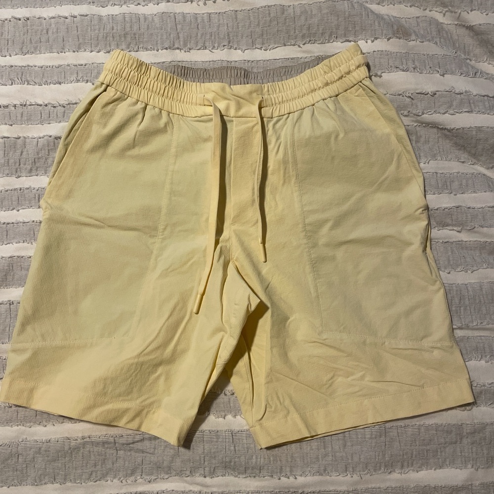 Lululemon yellow athletic shorts